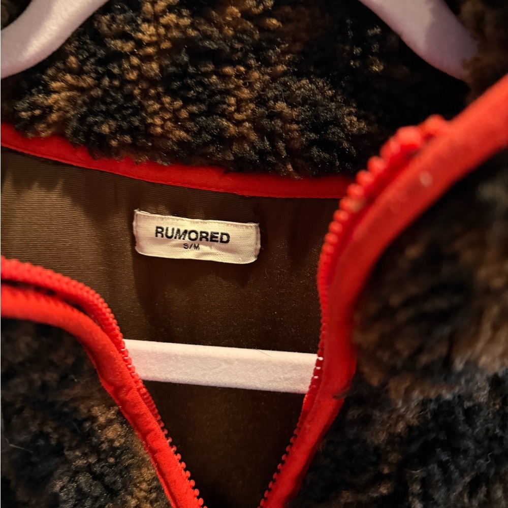 Rumored Sweatshirt with Leopard Pattern and Red D… - image 3